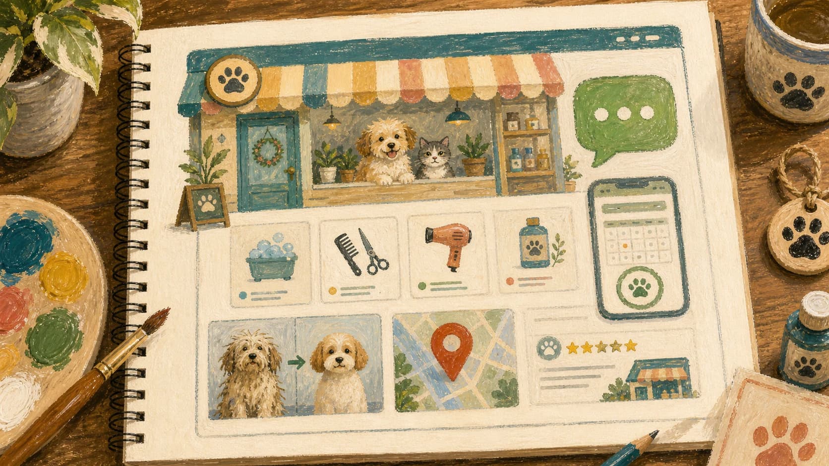寵物店網站製作怎麼規劃？服務、作品、LINE 預約與在地 SEO 完整指南