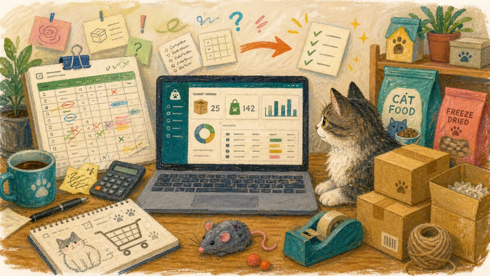 寵物電商一定要 ERP 嗎?一人店什麼時候該從 Excel 換系統