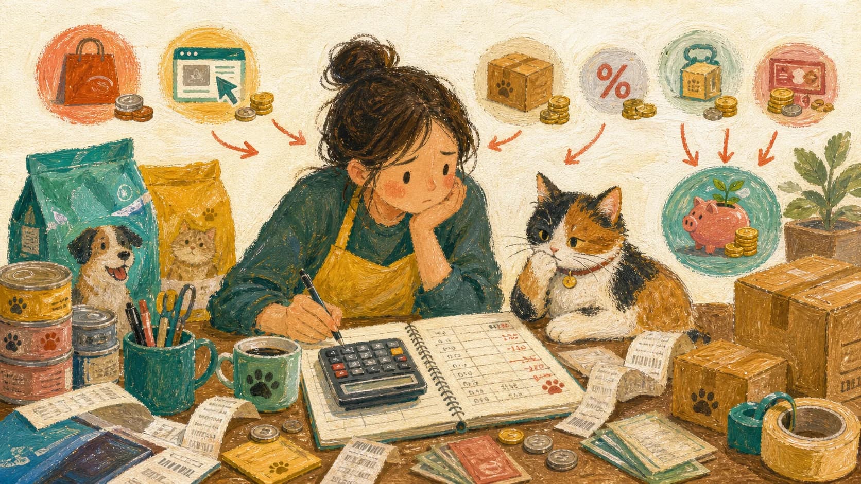 蝦皮抽成和廣告費吃掉多少毛利?一人寵物賣家的真實帳
