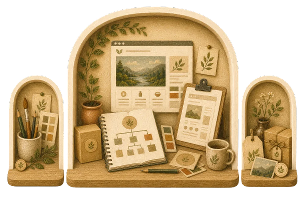 手繪品牌網站手繪插畫