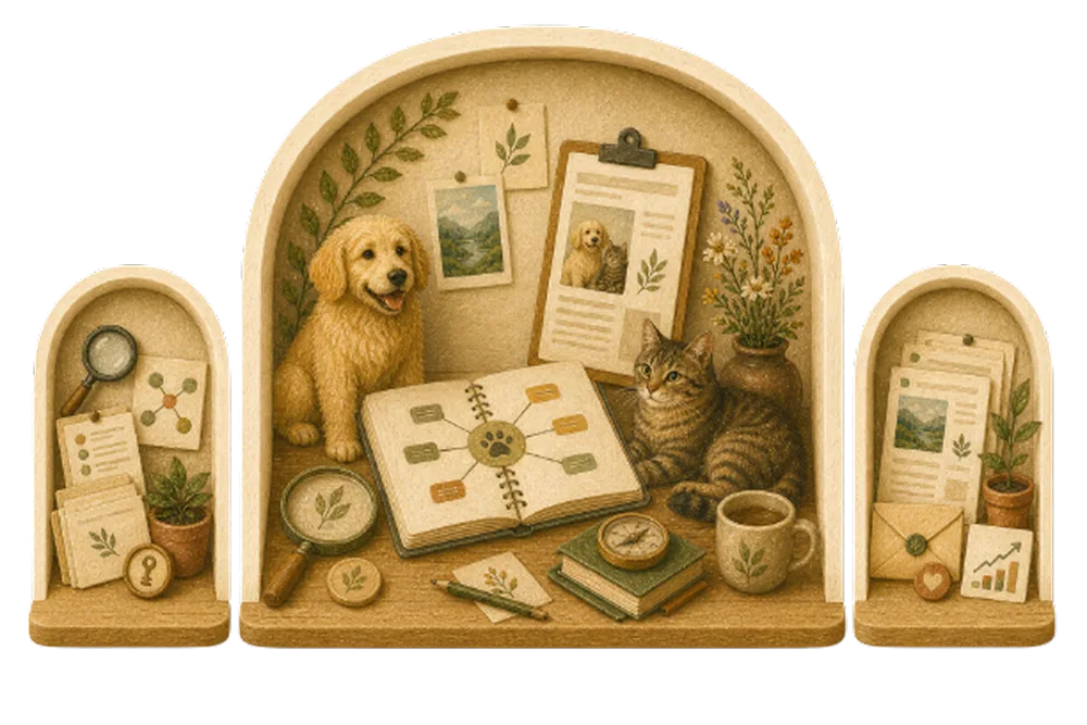 SEO 內容行銷手繪插畫